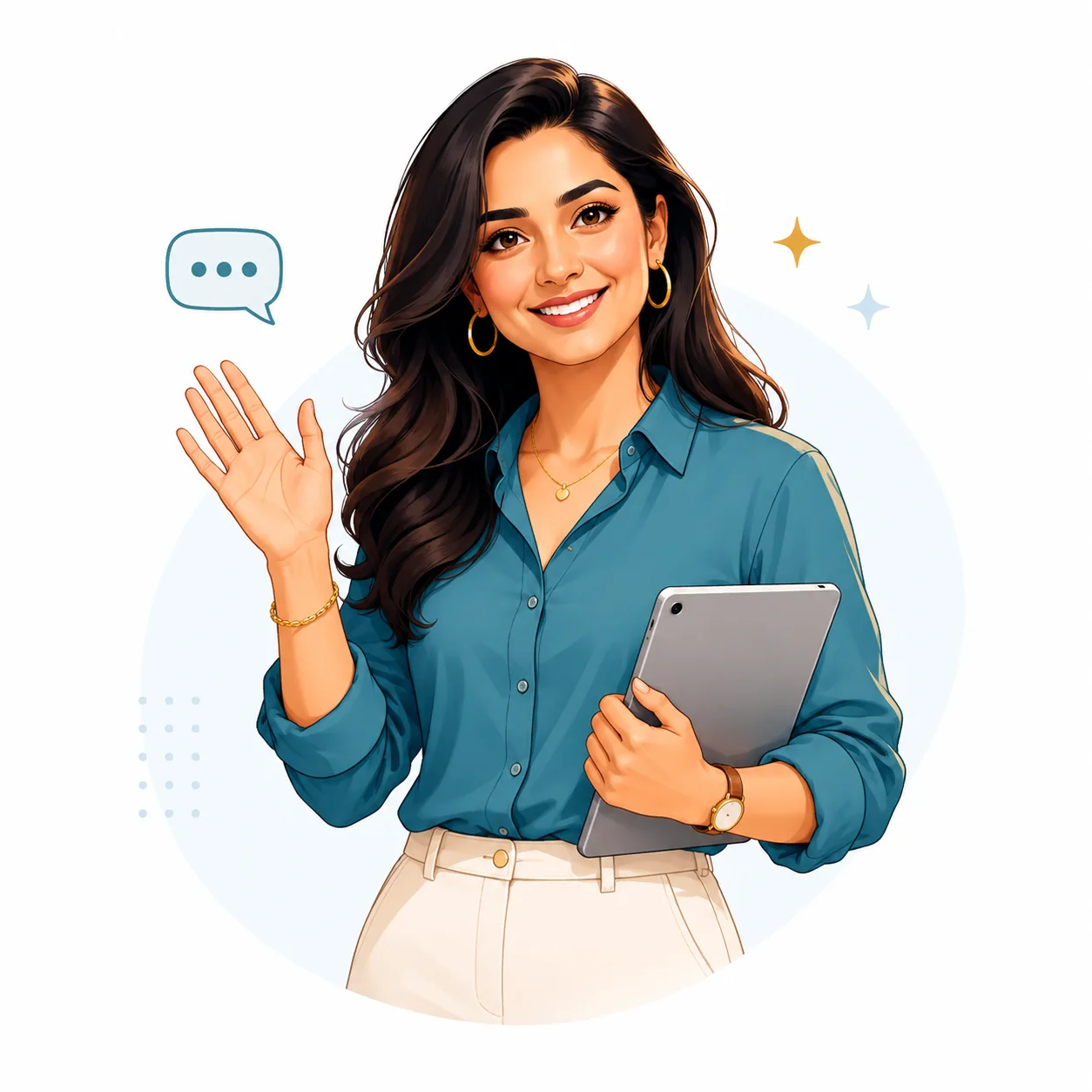 Nishan Business Consultants female business consultant helping WhatsApp automation for small business owners